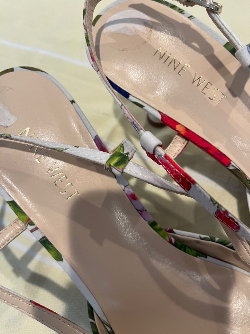 Nine West Floral Slingback kitten Heel - Picture 4 of 4